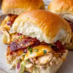 Bacon Ranch BBQ Chicken Sliders
