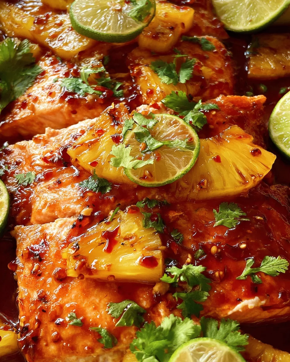 Baked Pineapple Salmon