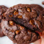 Bakery Style Double Chocolate Chip Cookies