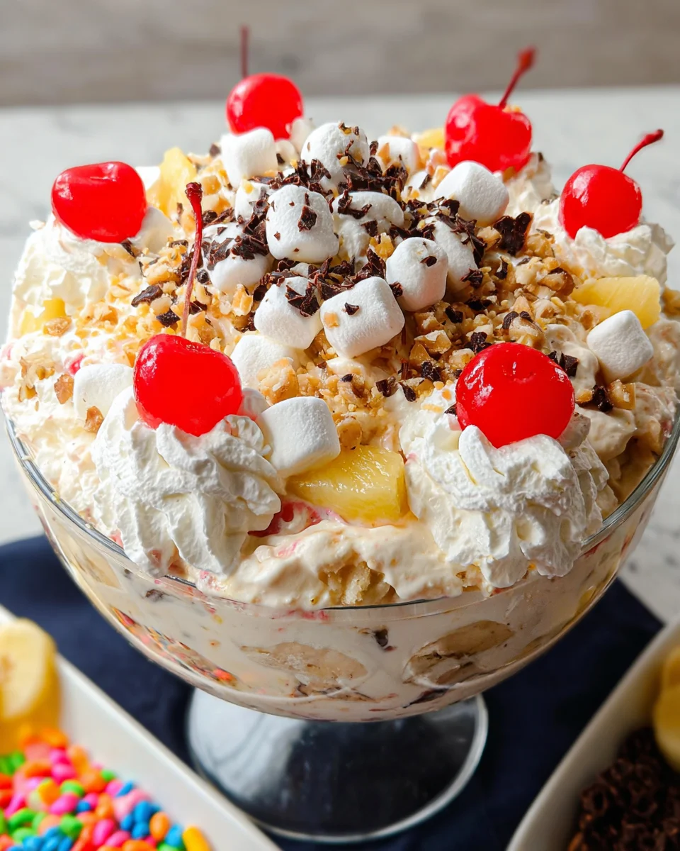 Banana Split Fluff Salad