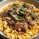 Beef Stroganoff with Egg Noodles