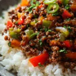 Beef and Pepper Rice Bowl