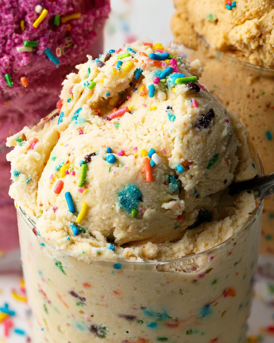 Birthday Cake Protein Cookie Dough