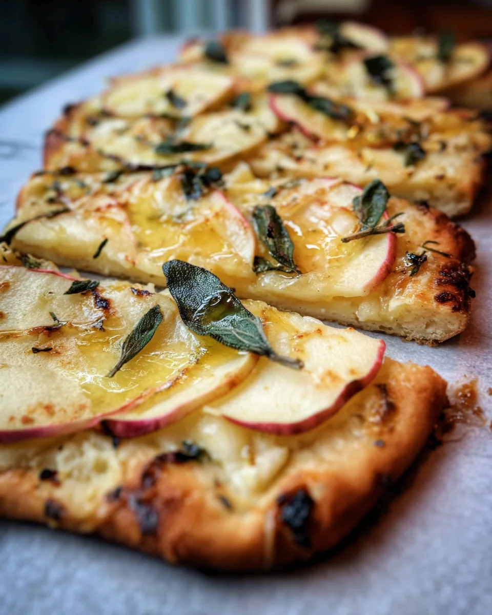 Brie and Apple Flatbread