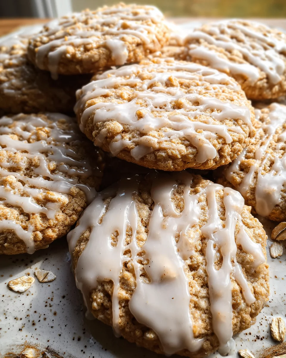 Brown Butter Iced Oatmeal Cookies Recipe