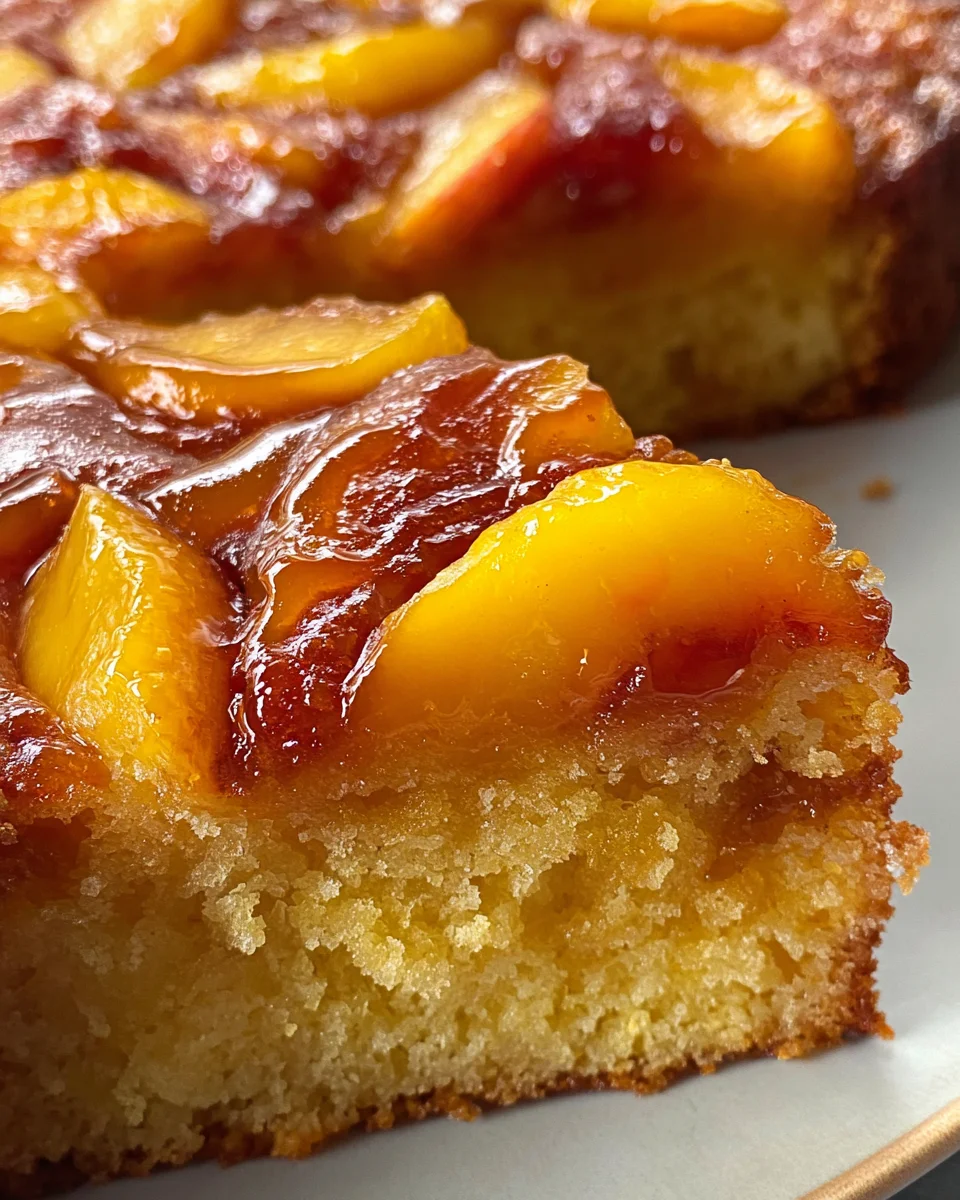 Brown Sugar Peach Cake