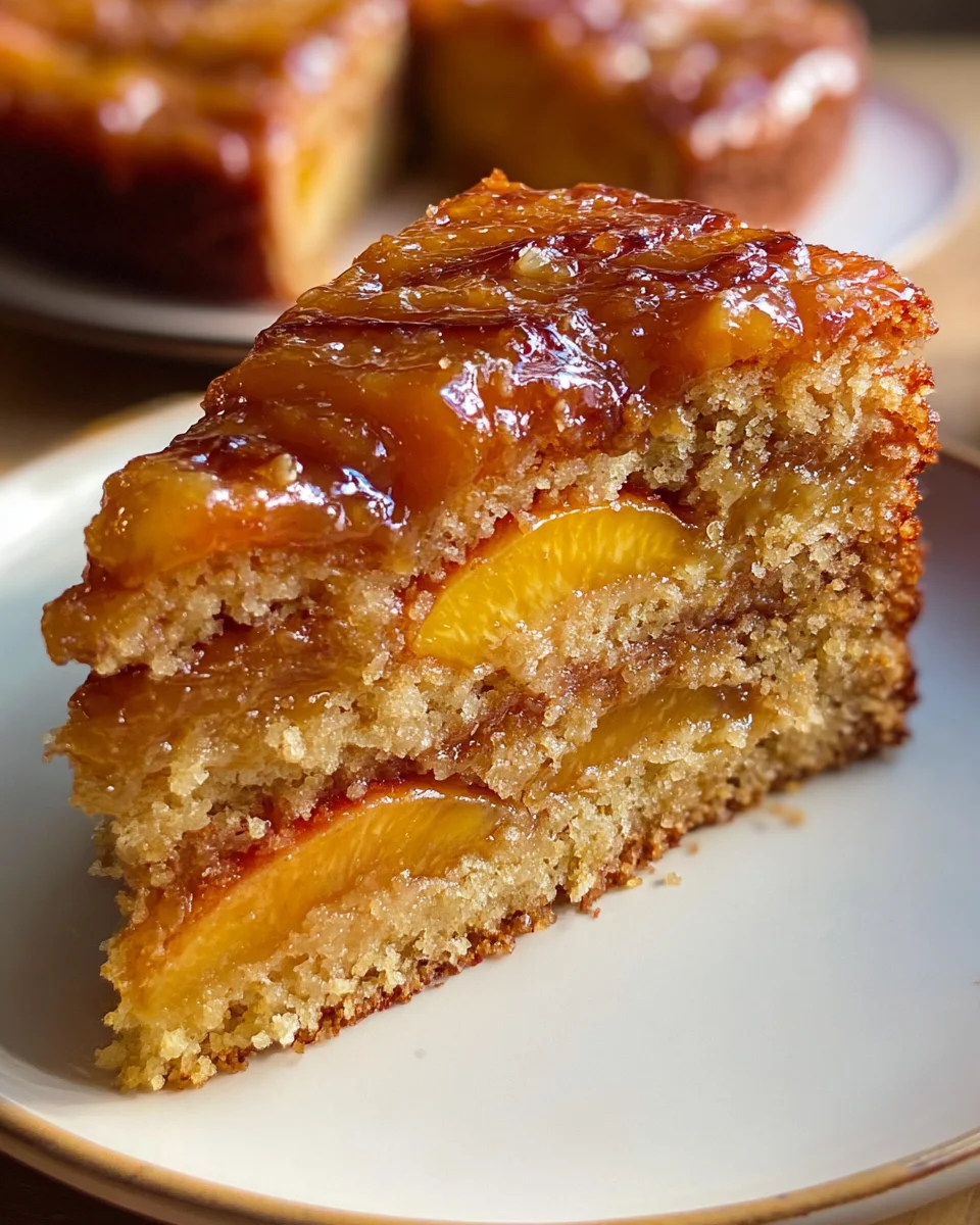 Brown Sugar Peach Cake