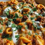 Cheesy Beef Enchilada Tortellini