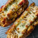 Cheesy Chicken Garlic Bread Sandwich