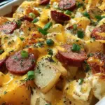 Cheesy Ranch Potatoes and Smoked Sausage