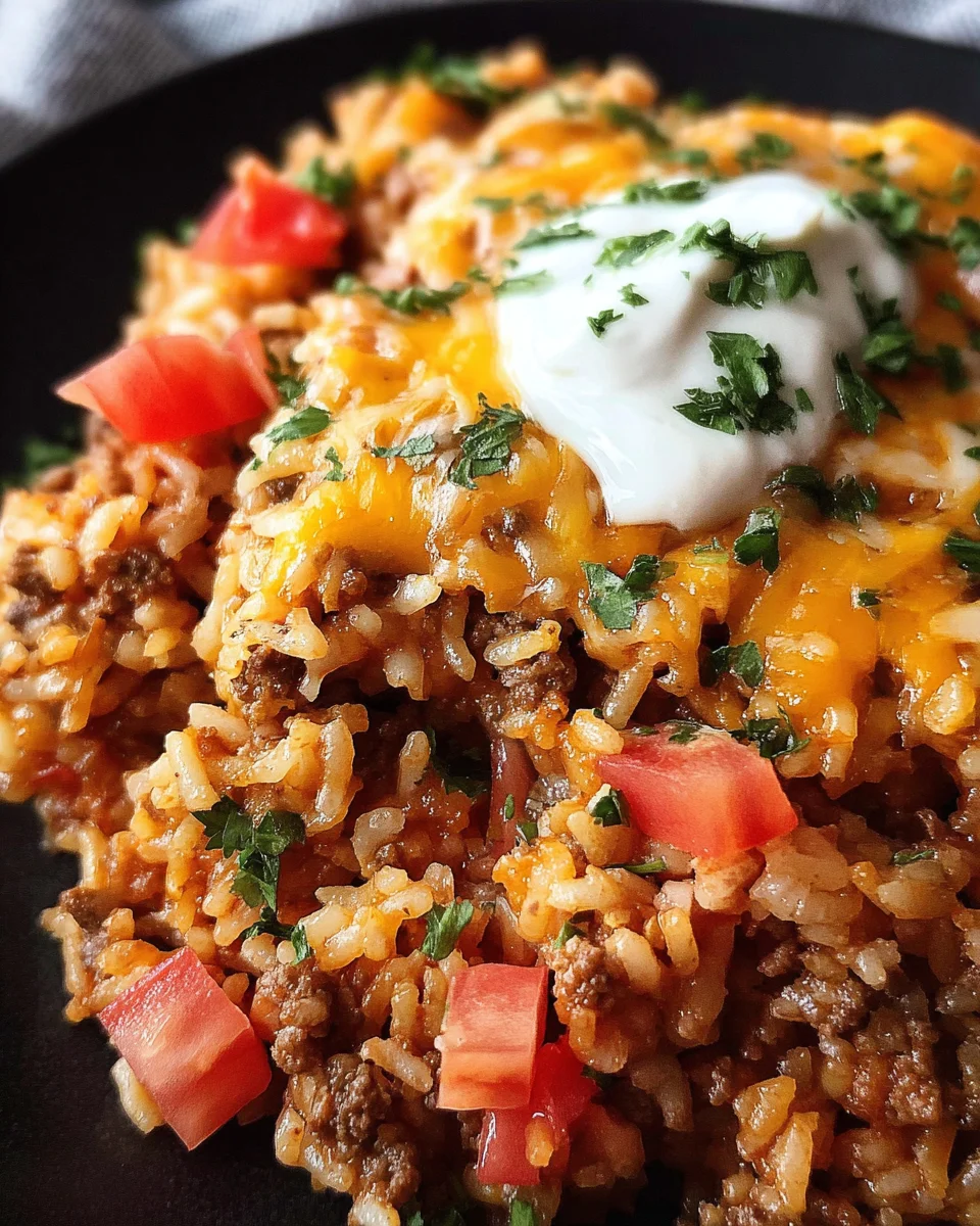 Cheesy Taco Rice Recipe