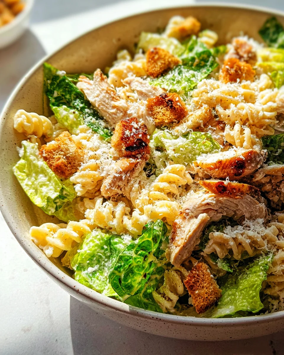Chicken Caesar Pasta Salad