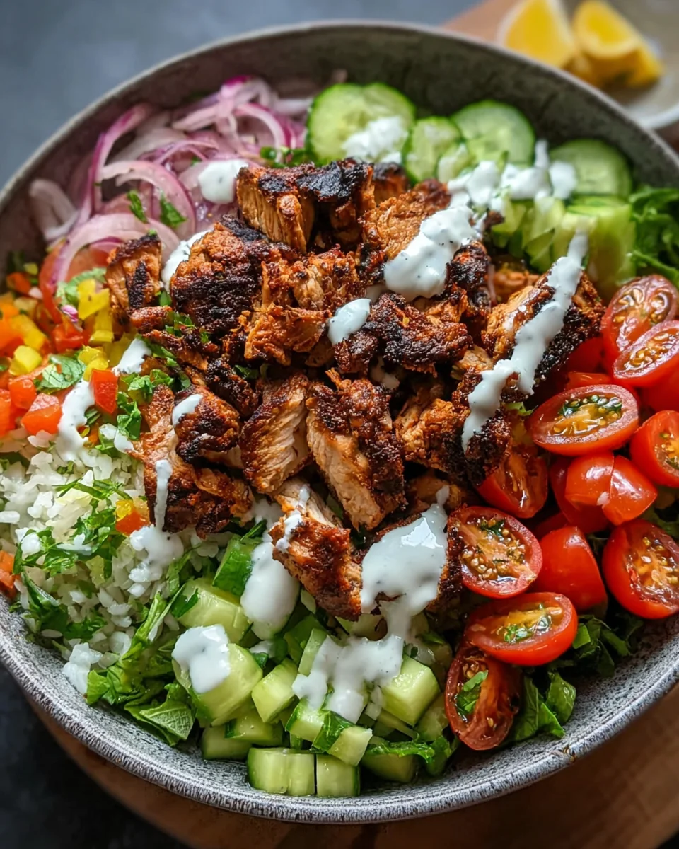 Chicken Shawarma Bowl Recipe