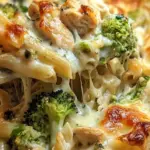 Chicken and Broccoli Alfredo Bake