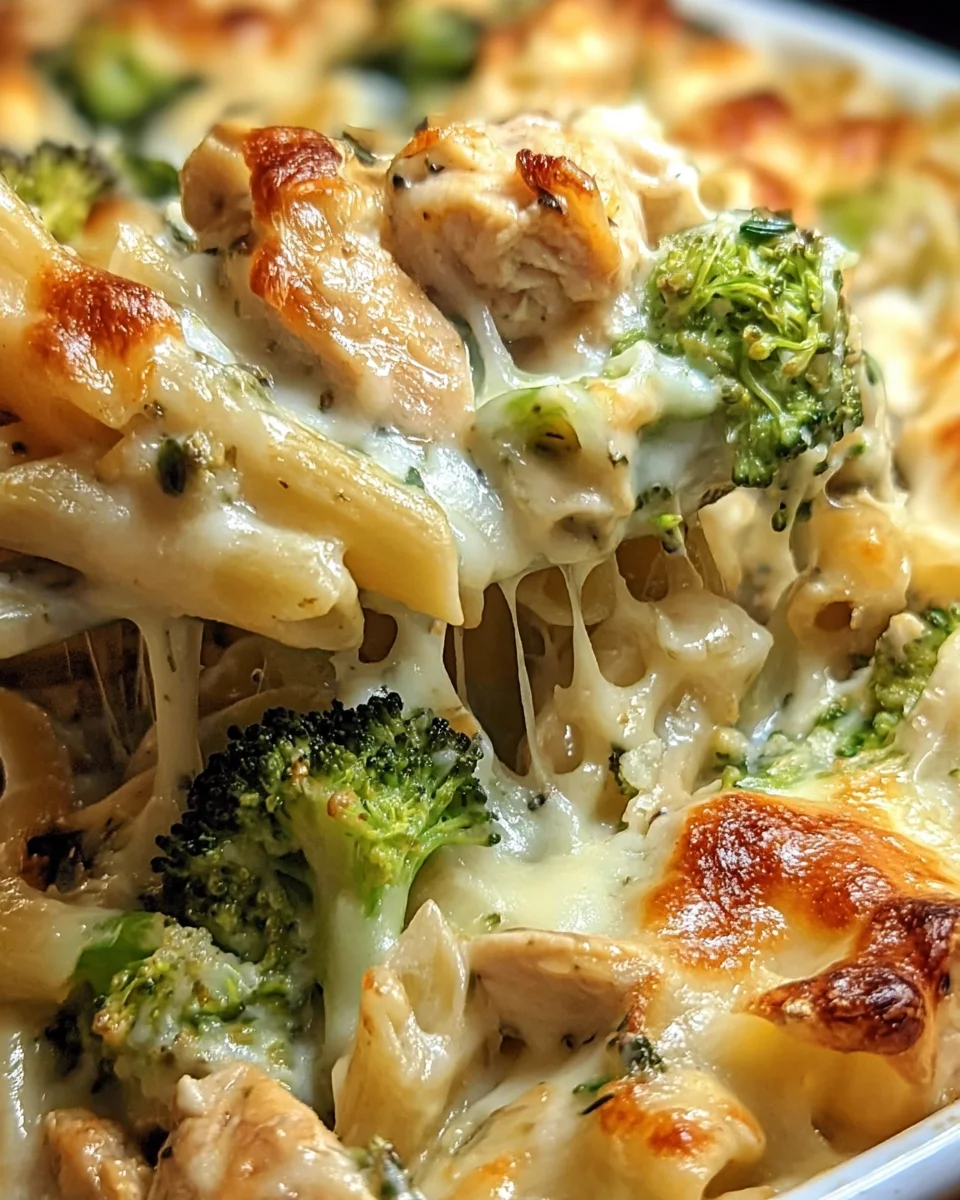 Chicken and Broccoli Alfredo Bake