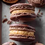 Chocolate Peanut Butter Macarons