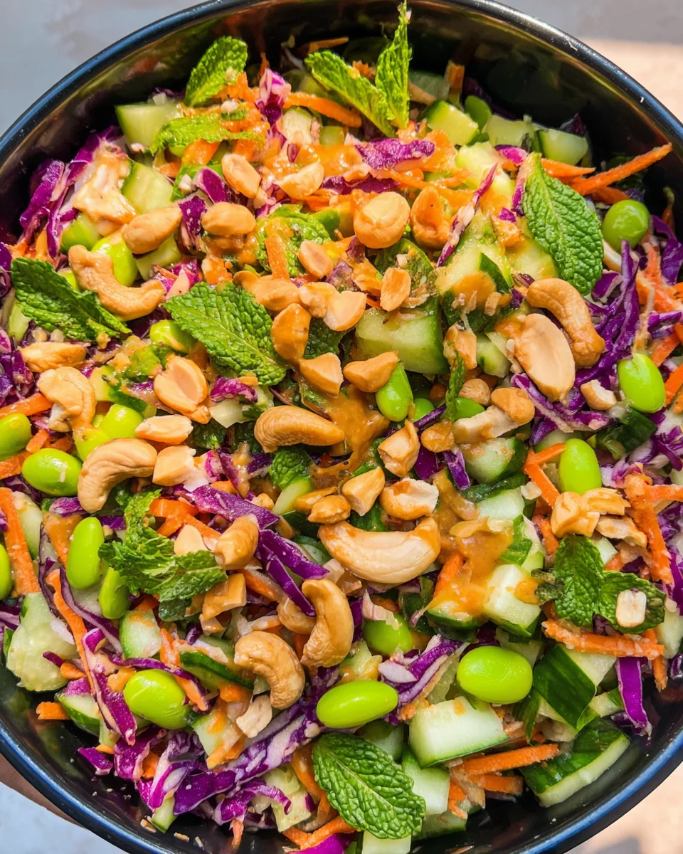 Chopped Asian Salad (Miso Dressing)