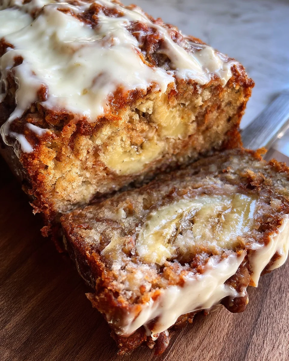 Cinnamon Roll Banana Bread