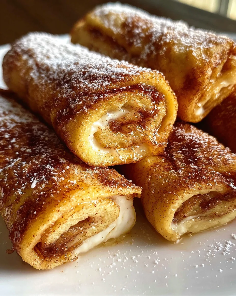 Cinnamon Roll French Toast Roll-Ups
