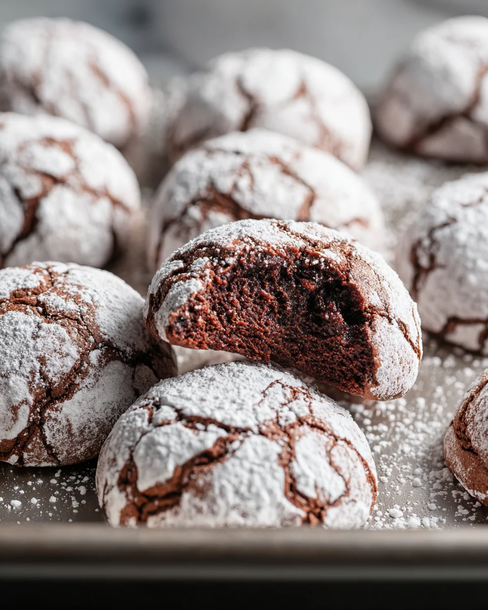 Classic Chocolate Snowball Cookies