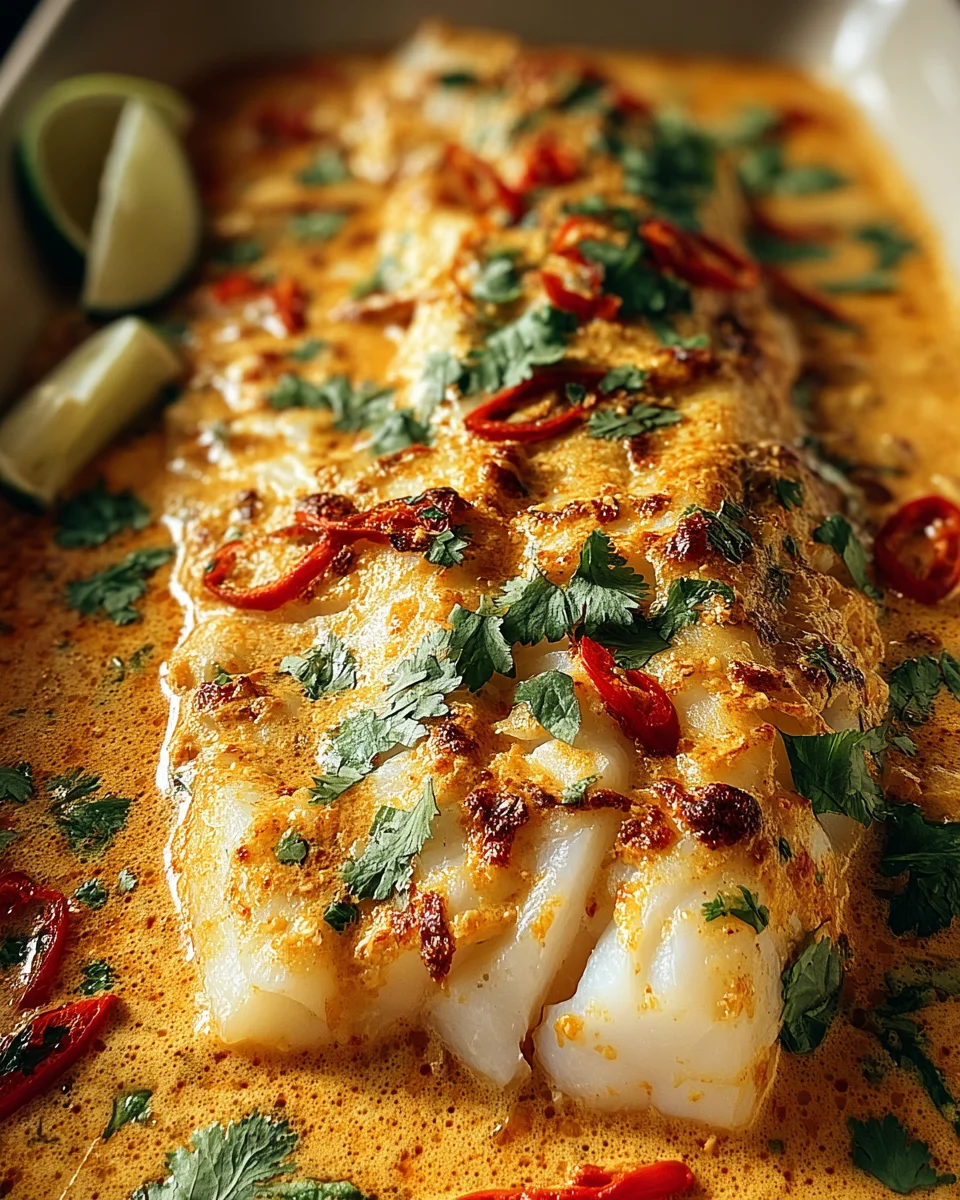 Coconut Curry Baked Cod