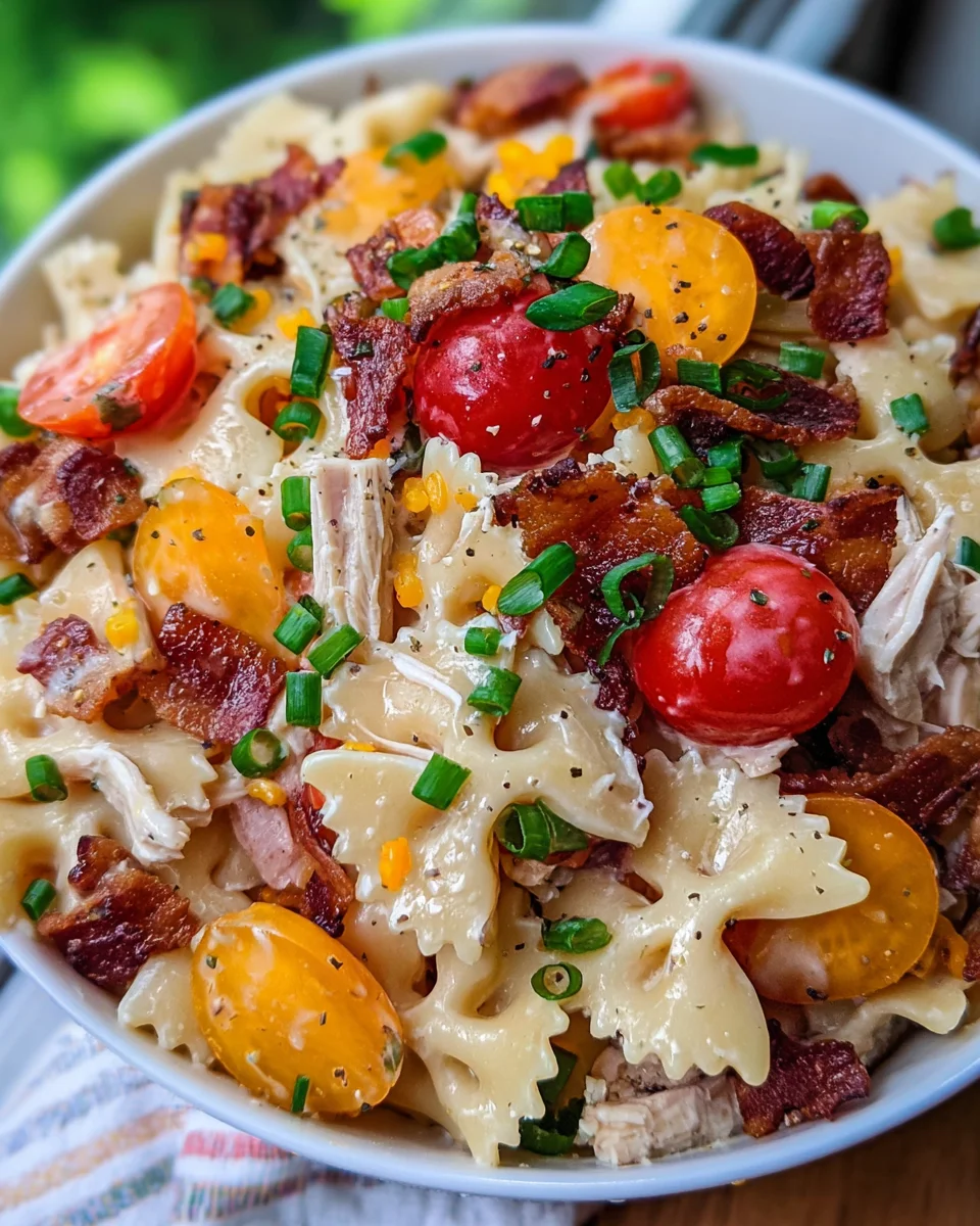 Crack Chicken Pasta Salad