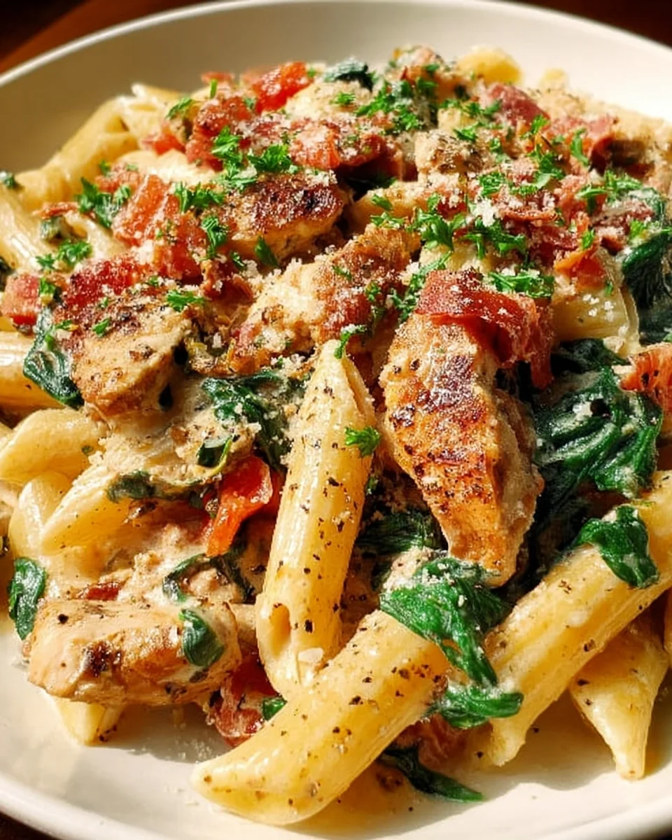 Creamy Chicken Pasta with Bacon