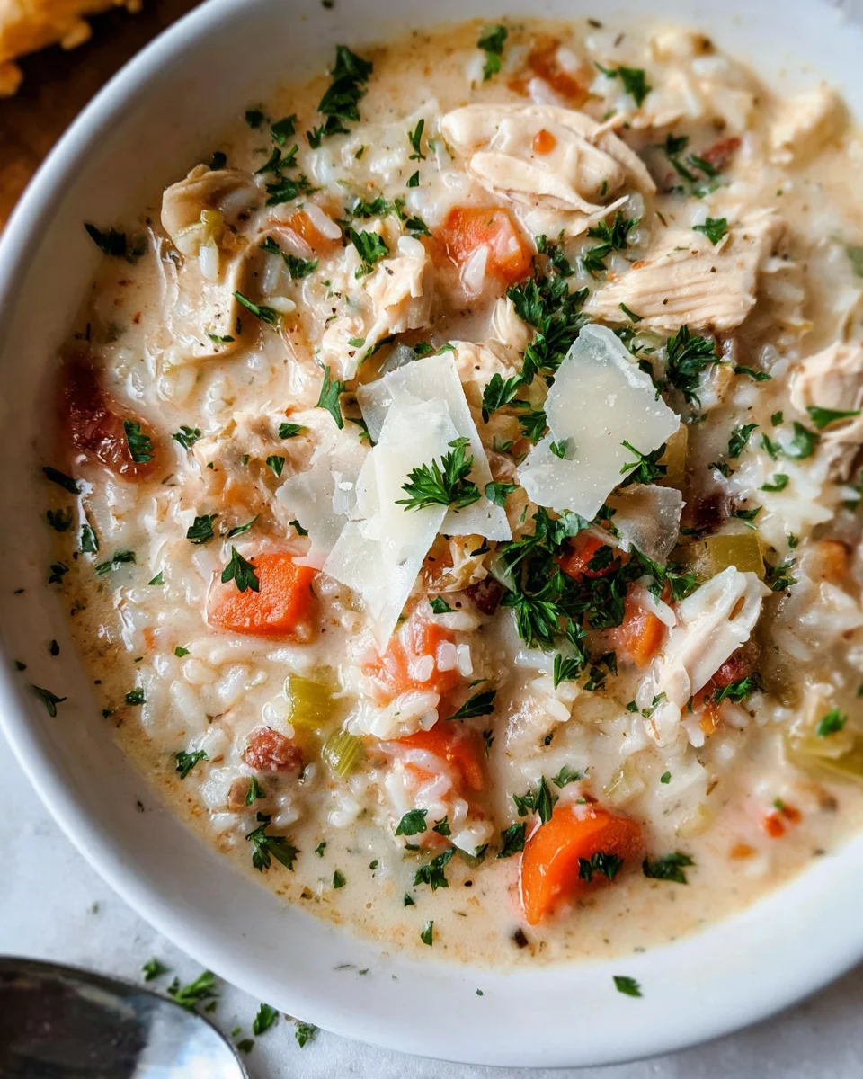 Creamy Chicken and Rice Soup