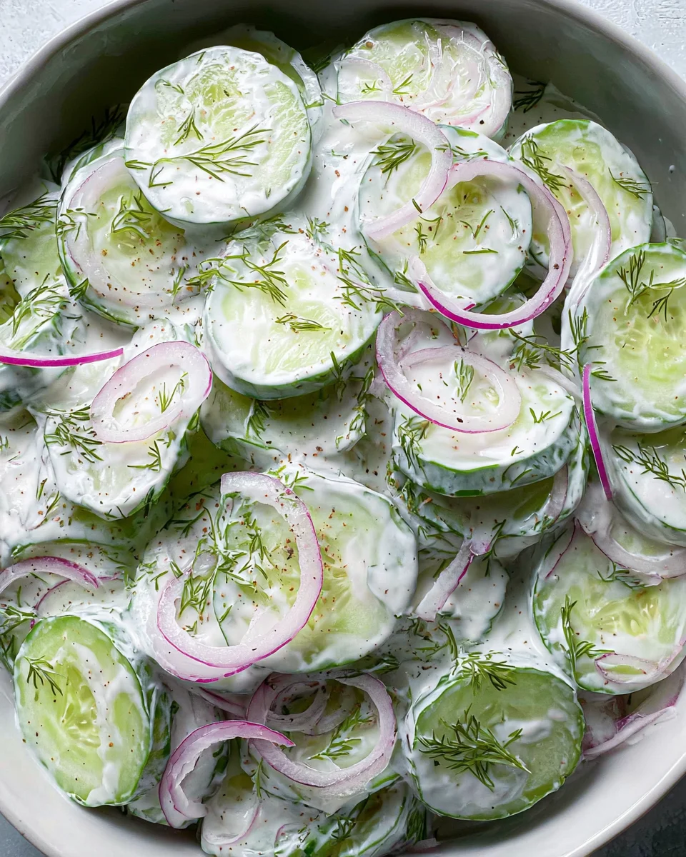 Creamy Cucumber Salad