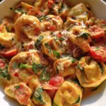 Creamy Tortellini with Tomatoes