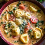 Creamy Tuscan Tortellini Soup
