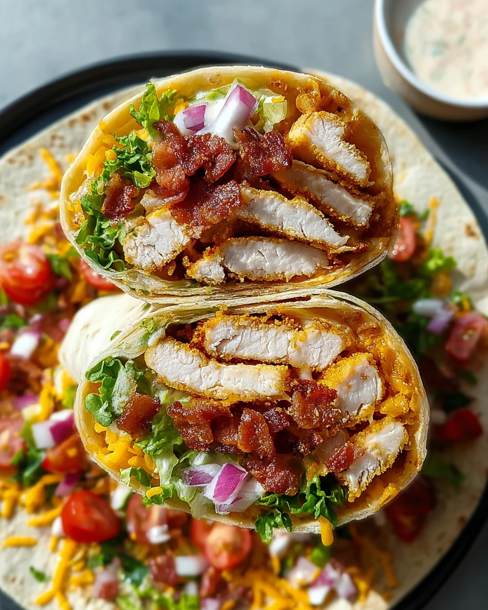 Crispy Chicken Bacon Ranch Wrap