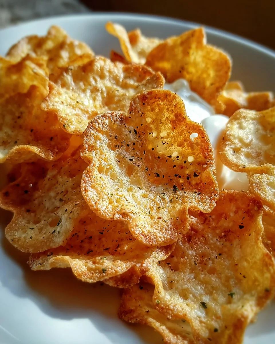 Crispy Cottage Cheese Chips