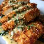 Crispy Parmesan Chicken with a Rich Garlic Sauce