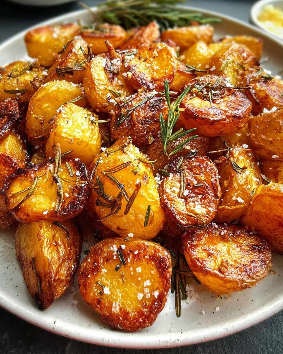 Crispy Roast Potatoes with Rosemary and Garlic - Whole30