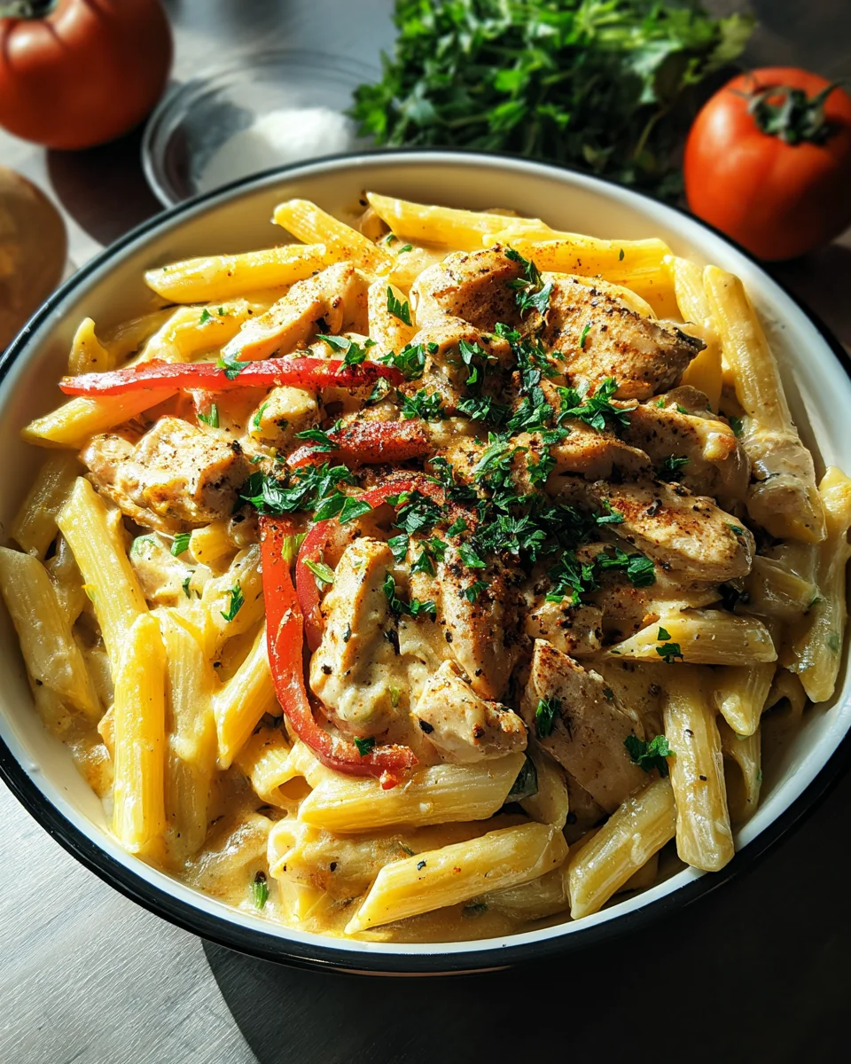 Crock Pot Creamy Cajun Chicken Pasta