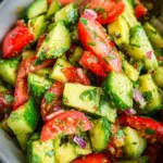 Cucumber Tomato Avocado Salad