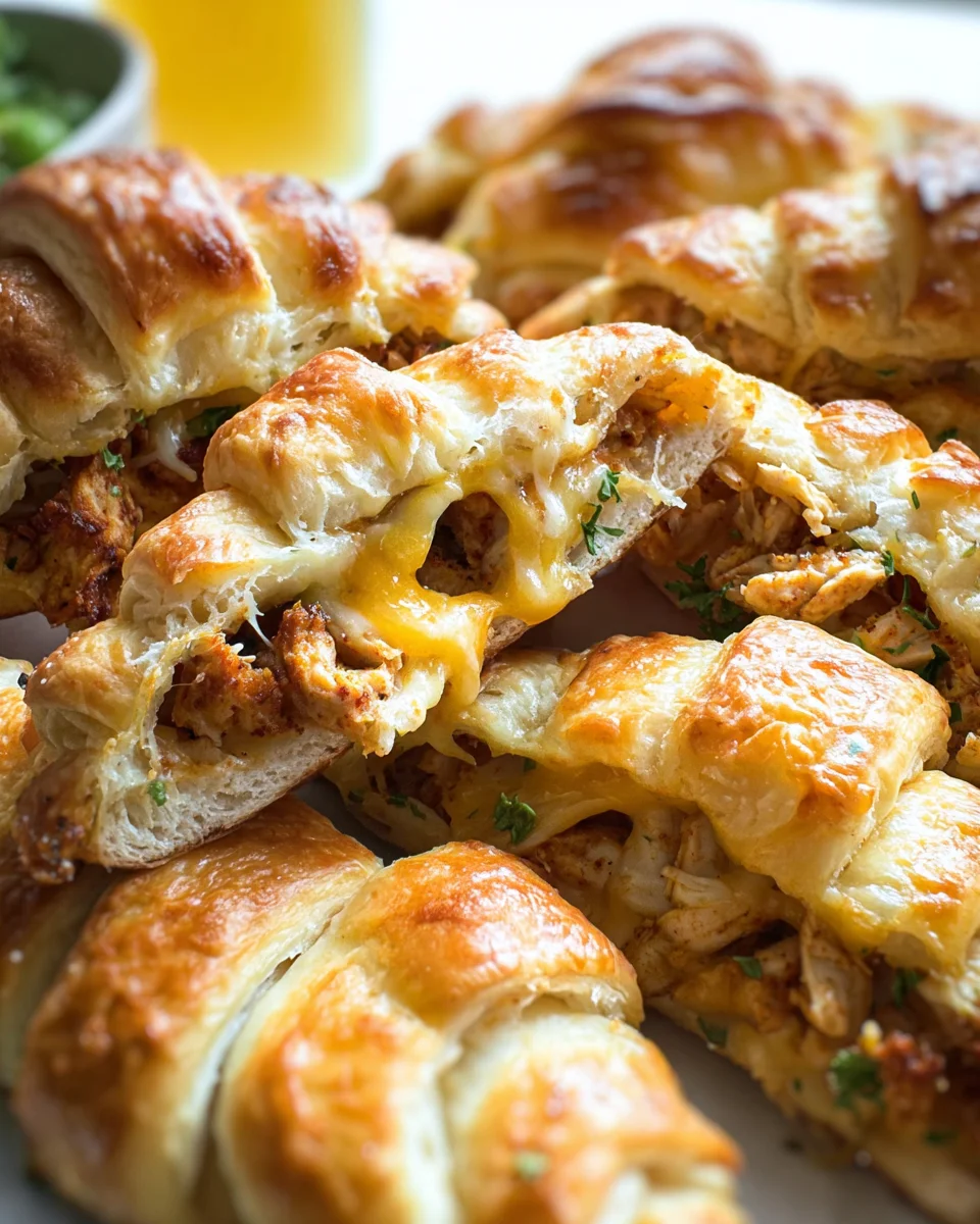 Easy Cheesy Chicken-Filled Crescents