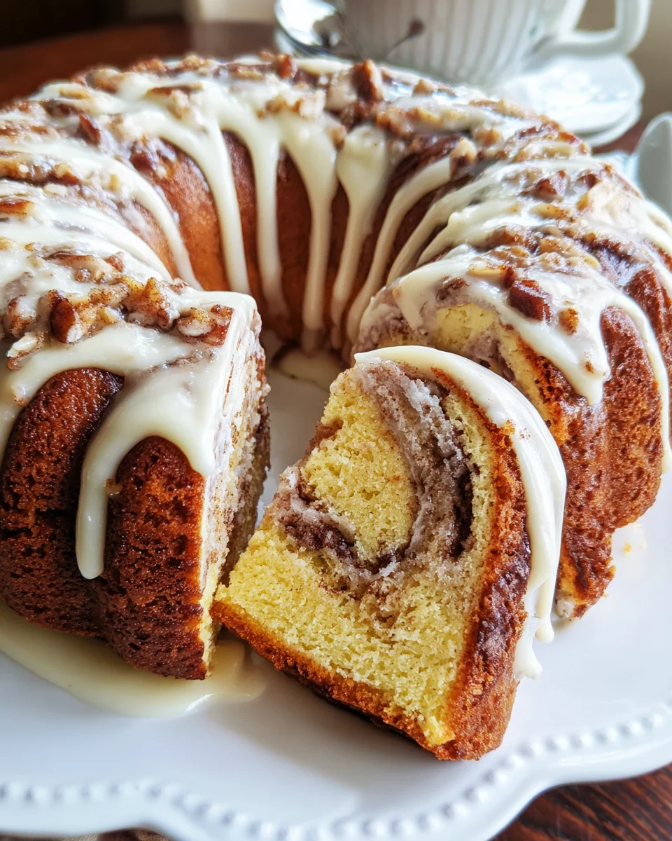 Easy Cinnamon Roll Bundt Cake