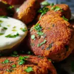 Easy Lentil Patties (with Lemon Tahini Dip)