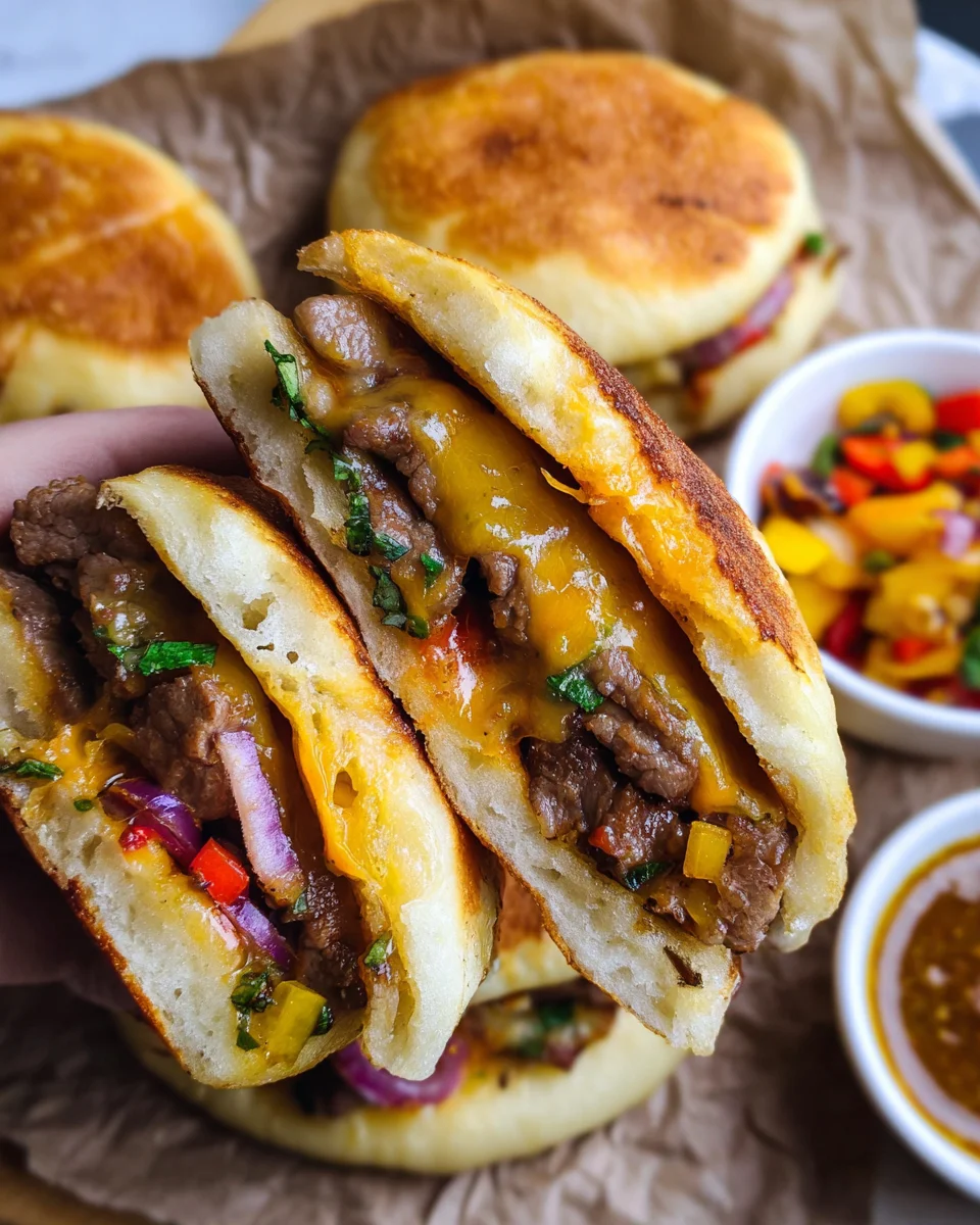 Fluffy Pan Bread With Beef