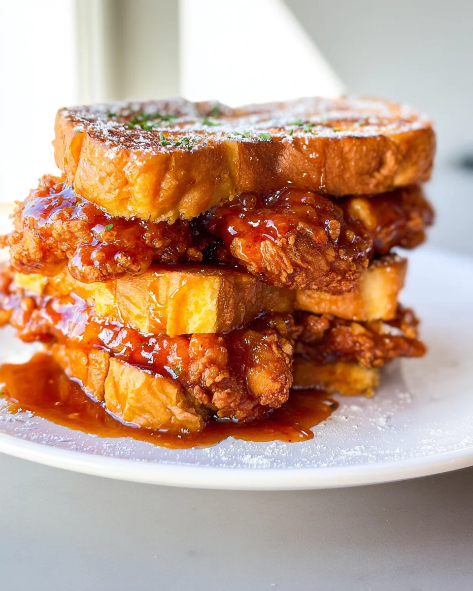 French Toast Fried Chicken Sandwich