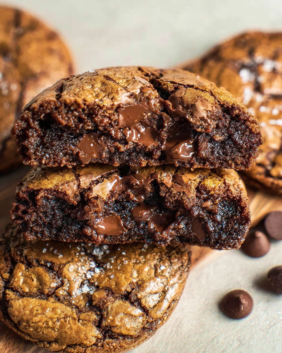 Fudgy Chewy Browkies (Brookies)
