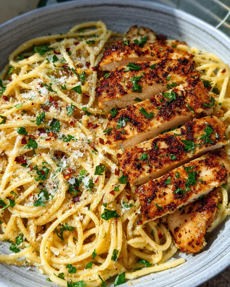 Garlic Butter Chicken Pasta