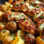 Garlic Parmesan Chicken and Potatoes (One-Pan Dinner)