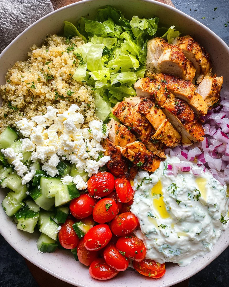 Greek Chicken Bowls