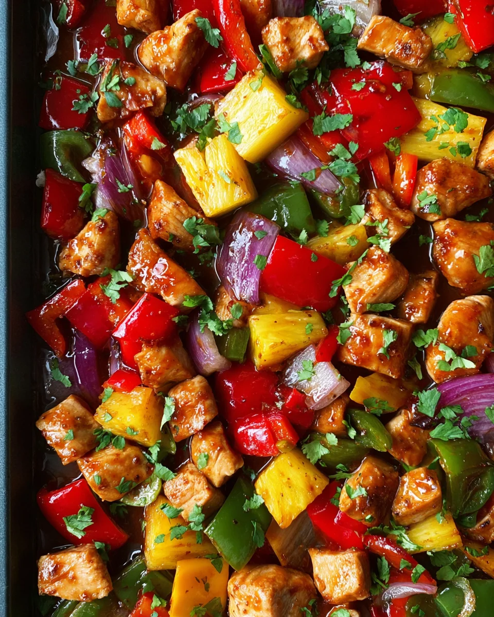Hawaiian Chicken Sheet Pan