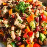 High-Protein Dense Bean Salad with Chicken
