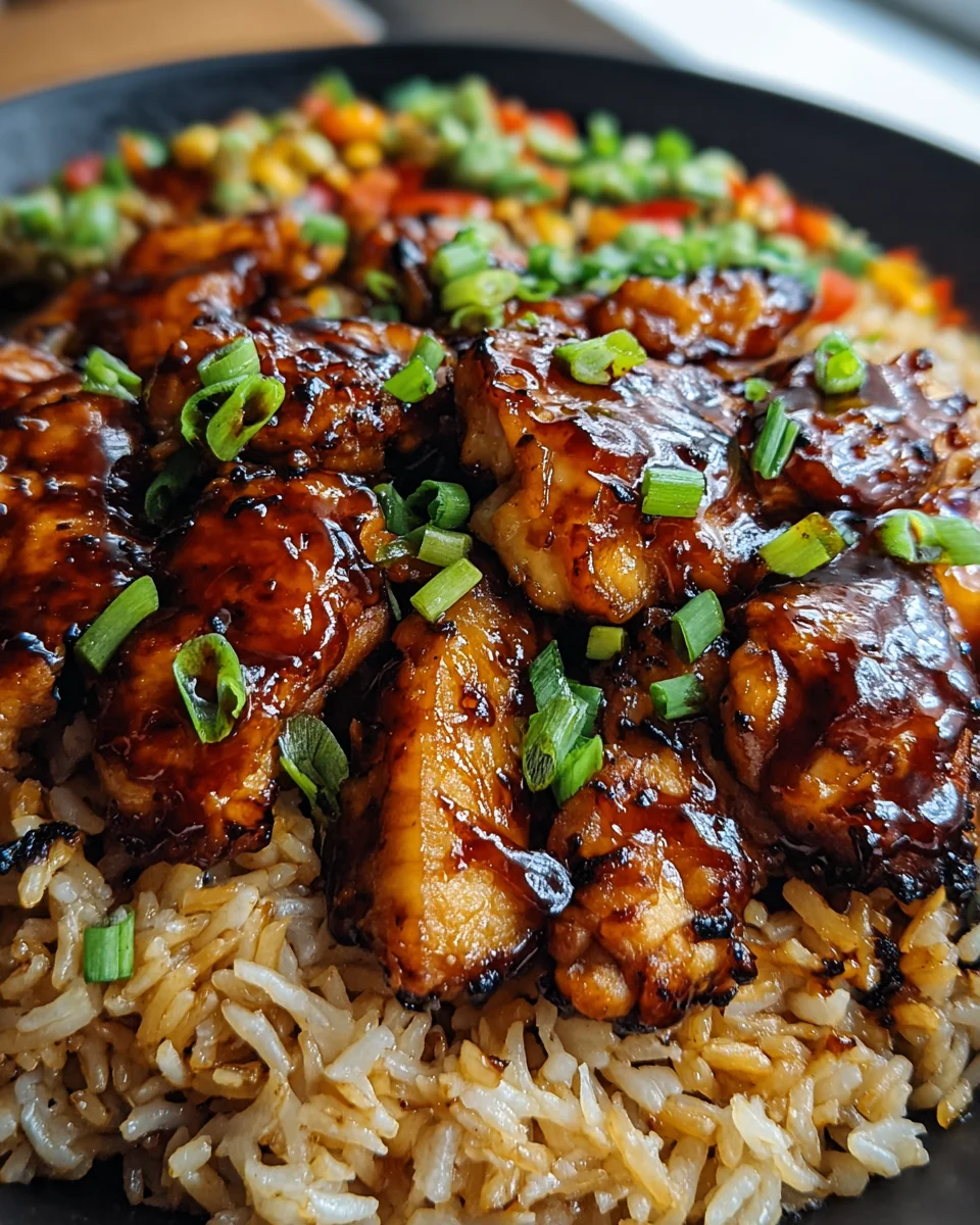 Honey BBQ Chicken Rice