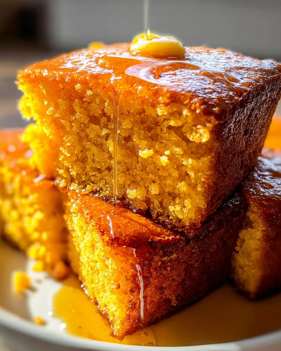 Honey Butter Sweet Potato Cornbread